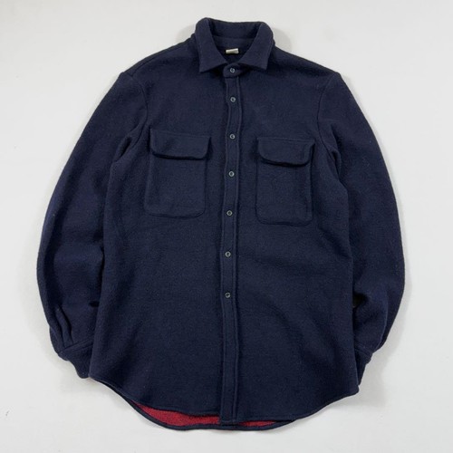 Adam kimmel wool shirt navy - adam,