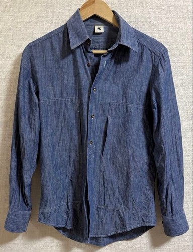 Adam kimmel indigo denim shirt - kimmel,